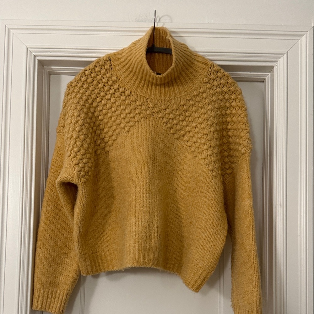 Free People Honey/ Gold Turtleneck Sweater